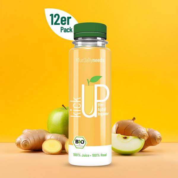 Bio-Apfel-Ingwer - KICK UP - 12 Flaschen